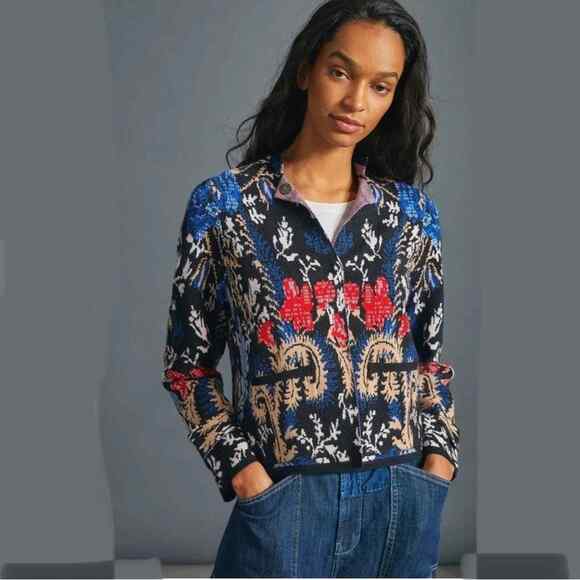 Anthropologie Sweaters - Anthropologie Pilcro Debra Sweater Jacket Cardigan Size S